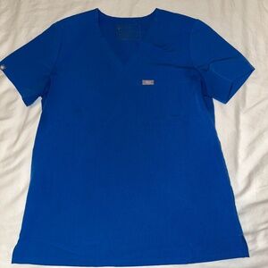 FIGS Royal Blue Catarina - One-Pocket Scrub Top